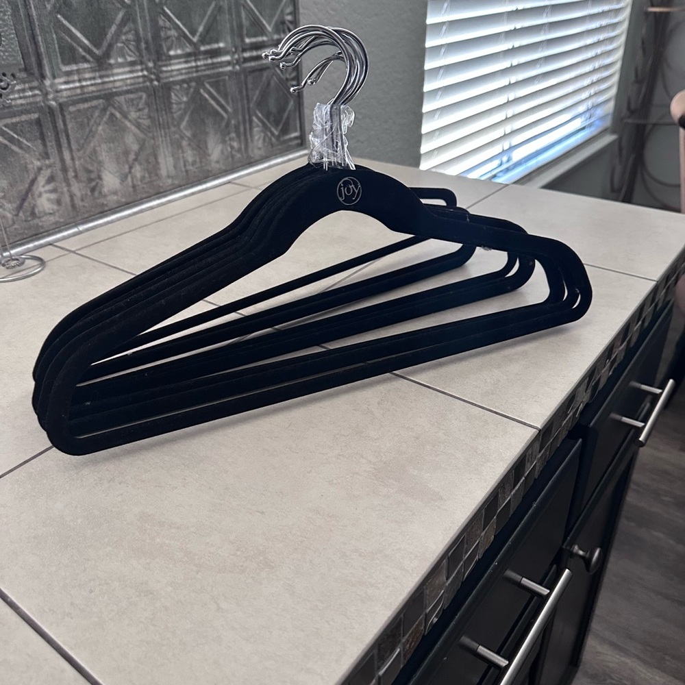 Joy Black Velvet Hangers Bundles of 10 / $8 Order multiples to save on shipping!